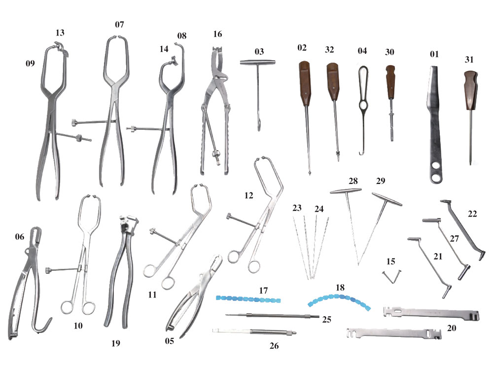 Instrument Set for Reconstruction Plates